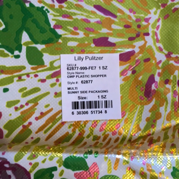 🆕NWT Lilly Pulitzer Floral Reusable Shopping Bag - Picture 2 of 2